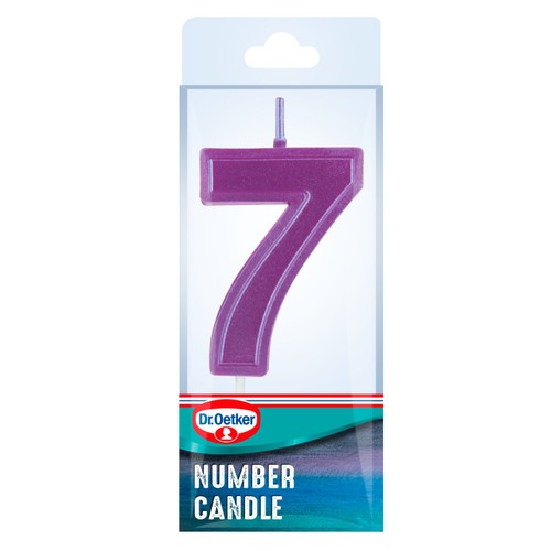 Dr. Oetker Number 7 Candle thumbnail 5