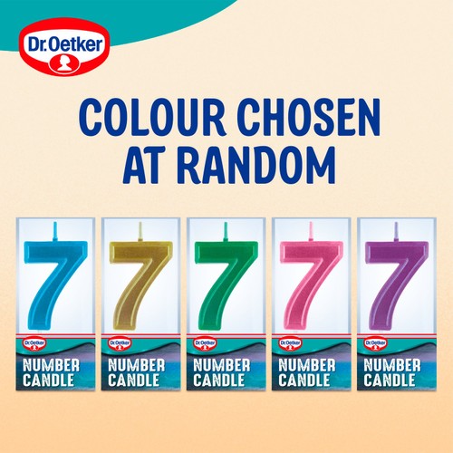 Dr. Oetker Number 7 Candle thumbnail 6