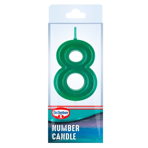 Dr. Oetker Number 8 Candle thumbnail 2