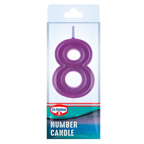 Dr. Oetker Number 8 Candle thumbnail 4