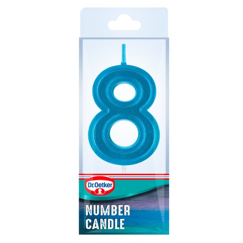 Dr. Oetker Number 8 Candle thumbnail 5