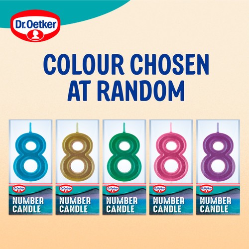 Dr. Oetker Number 8 Candle thumbnail 6
