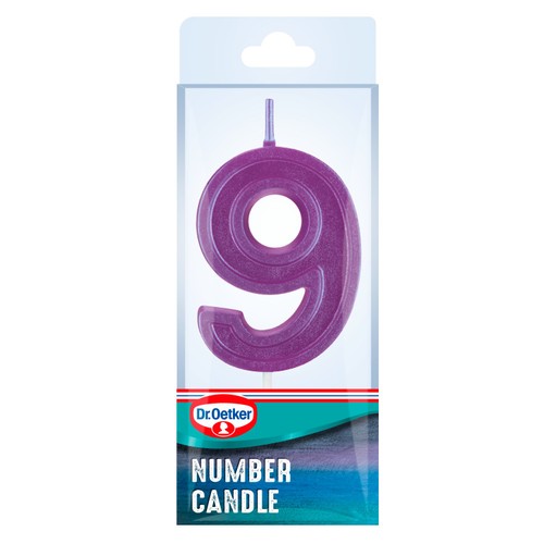 Dr. Oetker Number 9 Candle thumbnail 3