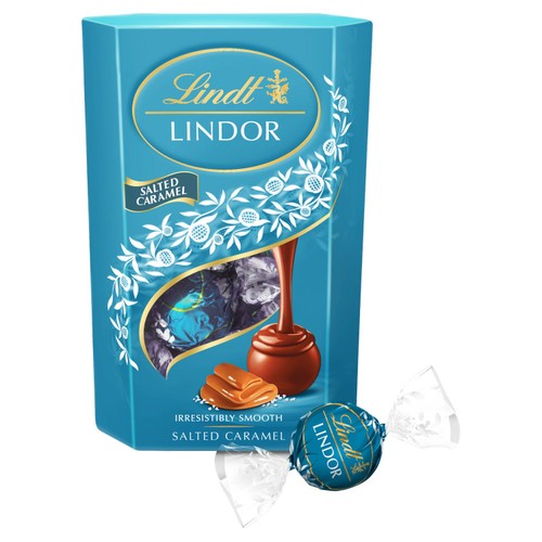 Lindt Lindor Salted Caramel Chocolate Truffles Box 200g thumbnail 2