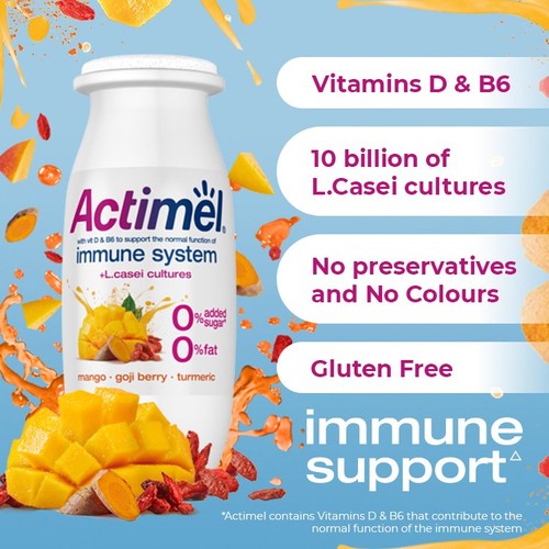 Actimel Superfruits Mango, Goji Berry & Turmeric thumbnail 3