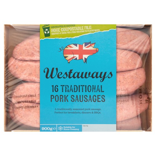Westaways 16 Traditional Pork Sausages 900g