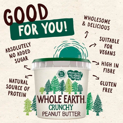 Whole Earth Crunchy Peanut Butter  thumbnail 2