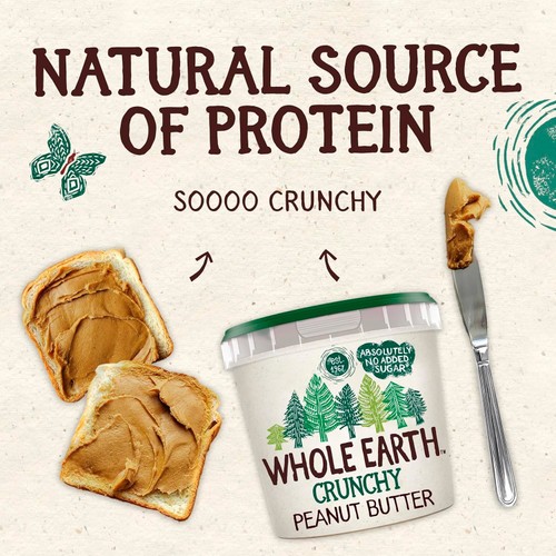Whole Earth Crunchy Peanut Butter  thumbnail 3