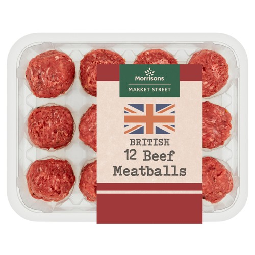 Morrisons British 12 Beef Meatballs 340g