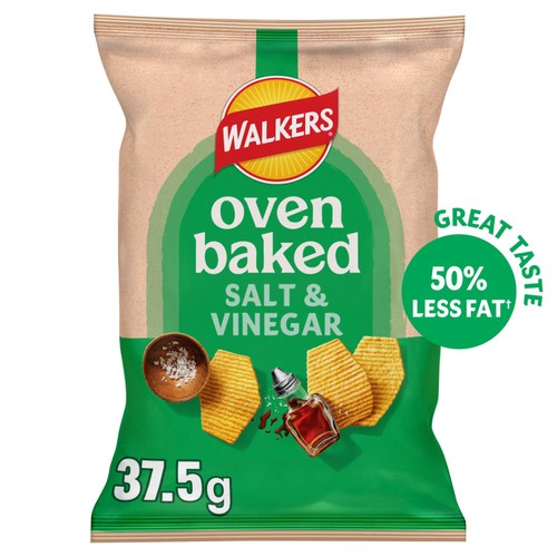 Walkers Baked Salt & Vinegar Snacks Crisps 