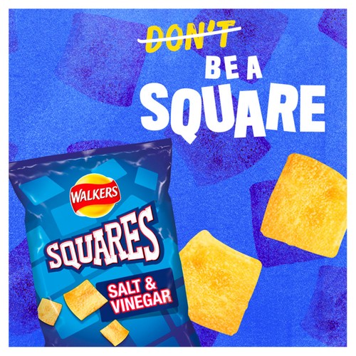 Walkers Squares Salt & Vinegar Snacks Crisps thumbnail 3