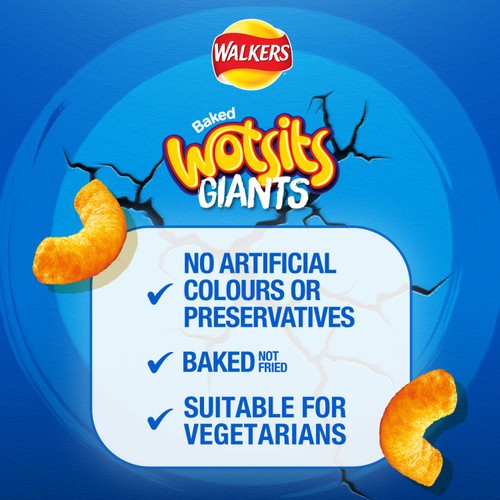 Walkers Wotsits Giants Really Cheesy Sharing Snacks Crisps thumbnail 2