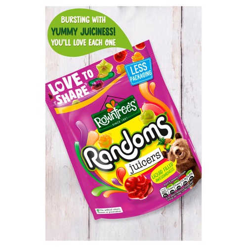 Rowntree's Randoms Juicers Sweets Sharing Pouch 140g thumbnail 2