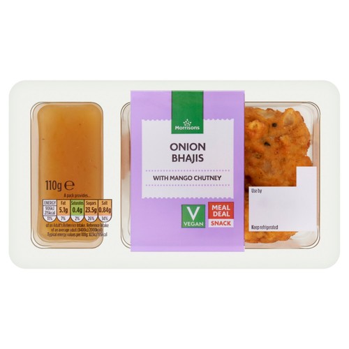 Morrisons Onion  Bhaji  & Mango Chutney Snack Pot
