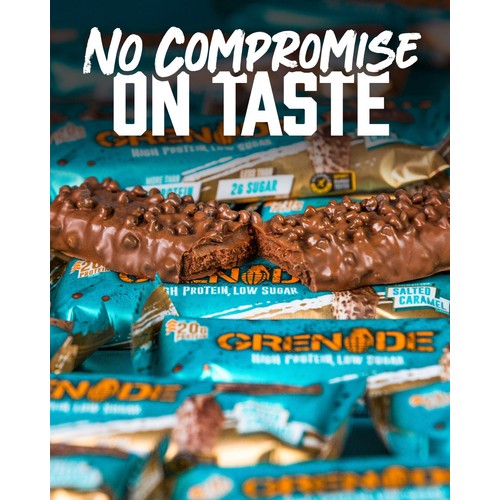 Grenade Protein Bar Chocolate Chip Salted Caramel Flavour 60g thumbnail 3