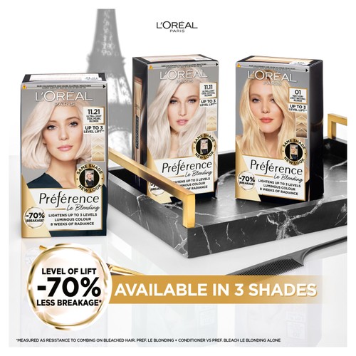L'Oreal Paris Preference 11.11 Venice Ultra-Light Cool Crystal Blonde thumbnail 4