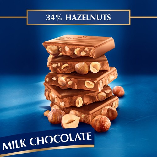 Lindt Les Grandes Milk Chocolate Hazelnut Bar 150g thumbnail 4