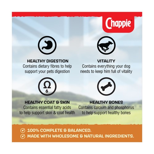Chappie Adult Wet Dog Food Tins Chicken & Rice In Loaf thumbnail 3