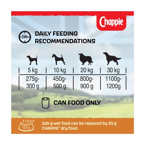 Chappie Adult Wet Dog Food Tins Chicken & Rice In Loaf thumbnail 4