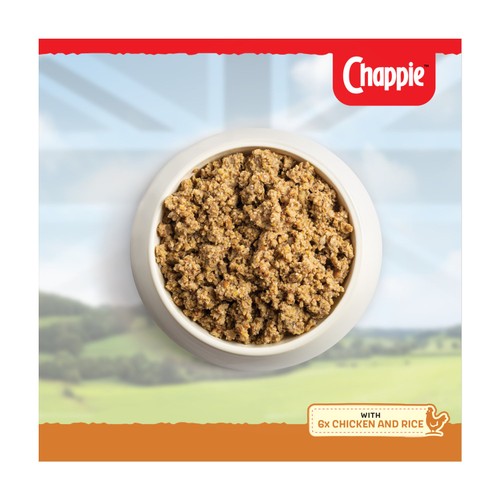 Chappie Adult Wet Dog Food Tins Chicken & Rice In Loaf thumbnail 5