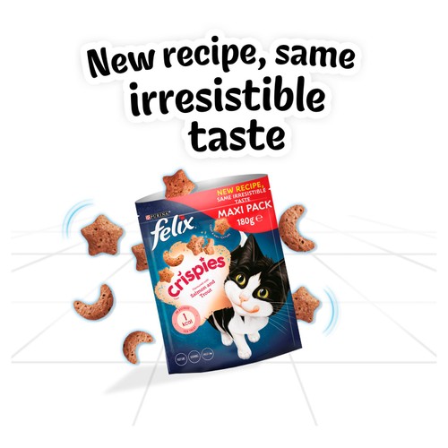 Felix Crispies Cat Treats Salmon & Trout thumbnail 4