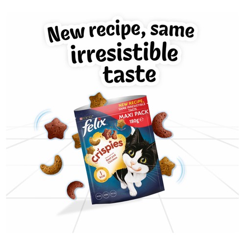 Felix Crispies Cat Treats Beef & Chicken thumbnail 3