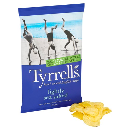 Tyrrells Lightly Sea Salted  Sharing Crisps 