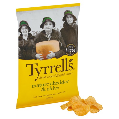 Tyrrells Mature Cheddar & Chive Sharing Crisps 