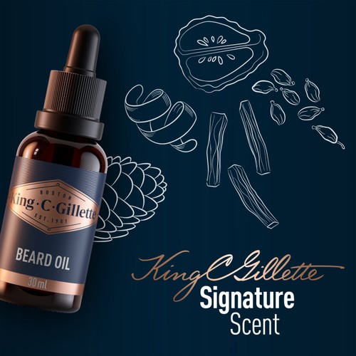 King C Gillette Beard Oil thumbnail 4