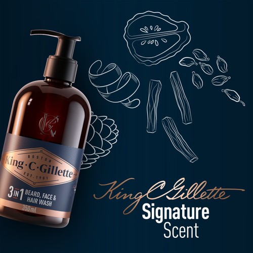King C Gillette Beard and Face Wash thumbnail 3