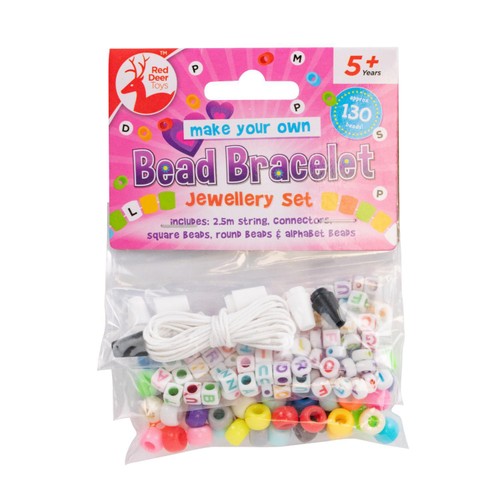 Red Deer Bead Bracelet Jewellery Set