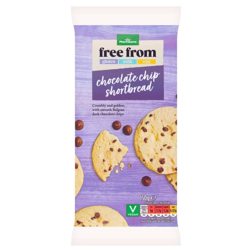 Morrisons Free From Chocolate Chip Vegan Shortbread