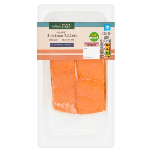 Morrisons Steamed Salmon Fillets 2 Pack