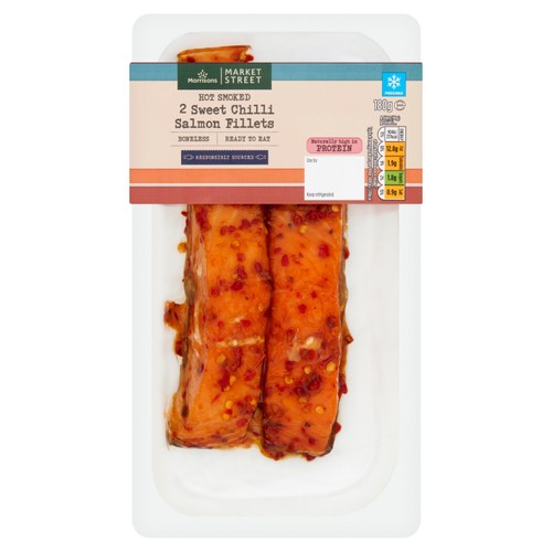 Morrisons Hot Smoked Sweet Chilli Salmon Fillet 2 Pack
