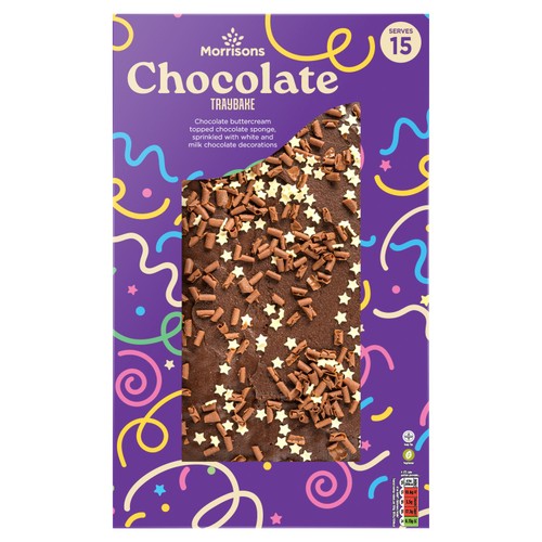 Morrisons Gooey Chocolate Traybake Serves 15