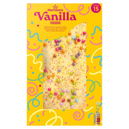 Morrisons Sweet-tastic Vanilla Traybake Serves 15