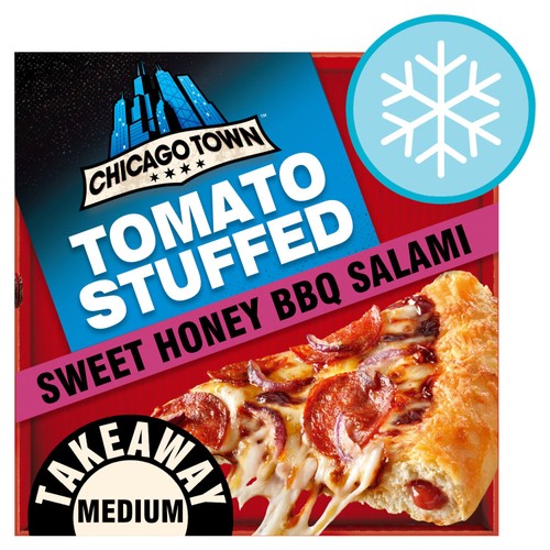 Chicago Town Tomato Stuffed Crust Takeaway Honey BBQ Salami 