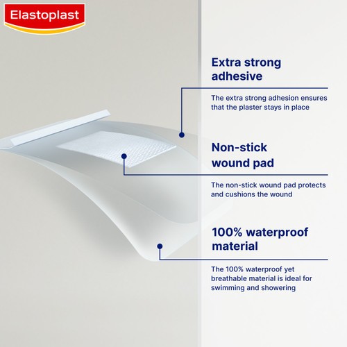 Elastoplast Antibacterial Xl 5 Waterproof Dressings thumbnail 2