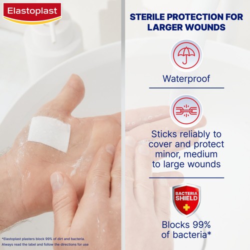 Elastoplast Antibacterial Xl 5 Waterproof Dressings thumbnail 3