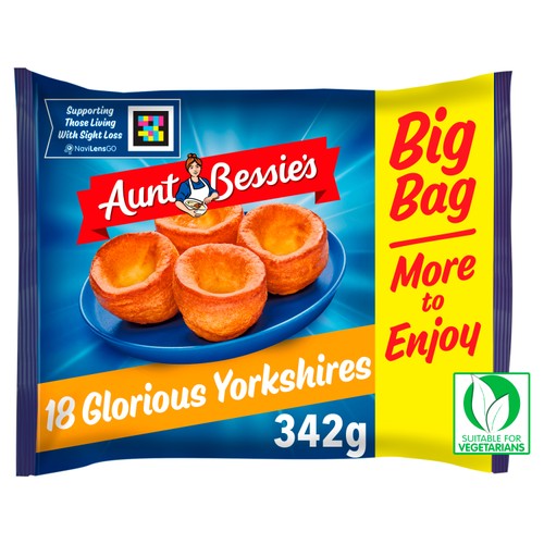 Aunt Bessie's 18 Glorious Golden Yorkshire Puddings 342g
