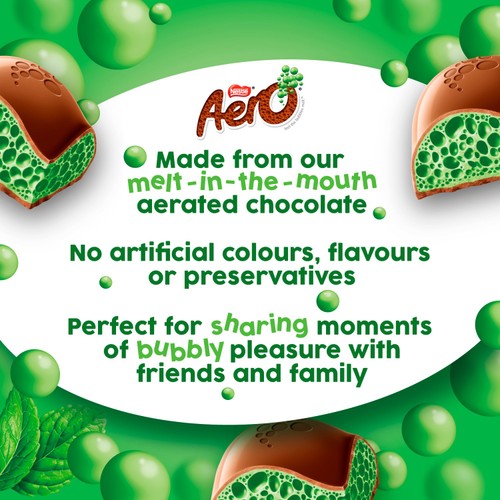Aero Peppermint Mint Chocolate Sharing Bar 90g thumbnail 4