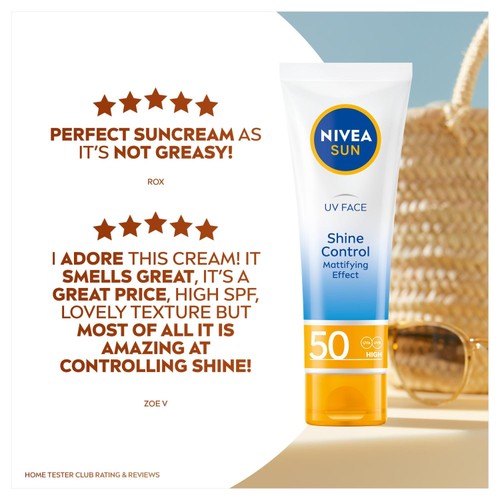 NIVEA SUN Ultra Violet Face Soothing Sensitive Sun Cream SPF 50 50ml thumbnail 3