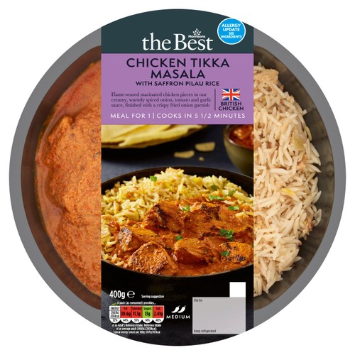 Morrisons The Best Chicken Tikka Masala with Saffron Pilau Rice thumbnail 2