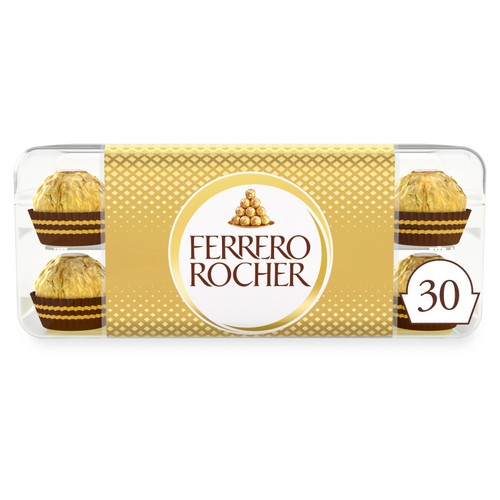 Ferrero Rocher Milk Chocolate Pralines Gift Box    30 Pieces