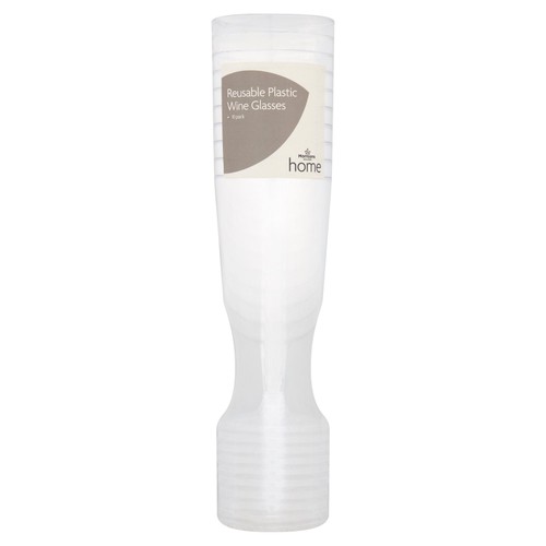 Morrisons Reusable Wine Glass 10Pk