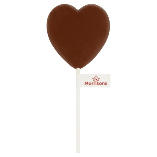 Morrisons Valentine Heart Chocolate Lollipop   30g