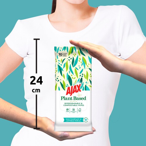 Ajax Plant Based Biodegradable Wipes thumbnail 2