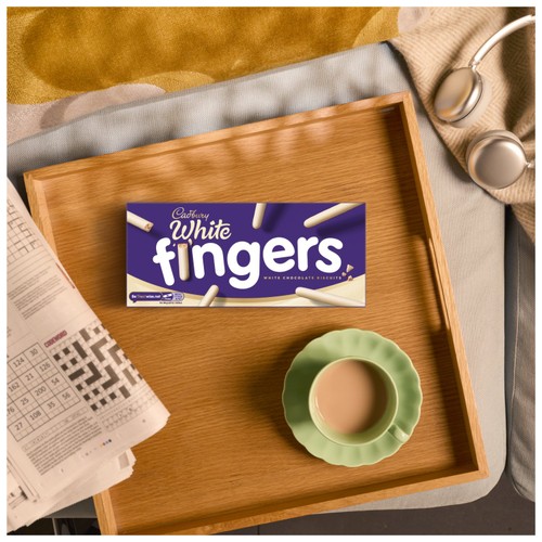 Cadbury Fingers White Chocolate Covered Biscuits thumbnail 3