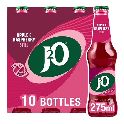 J2O Apple & Raspberry 10 Bottles