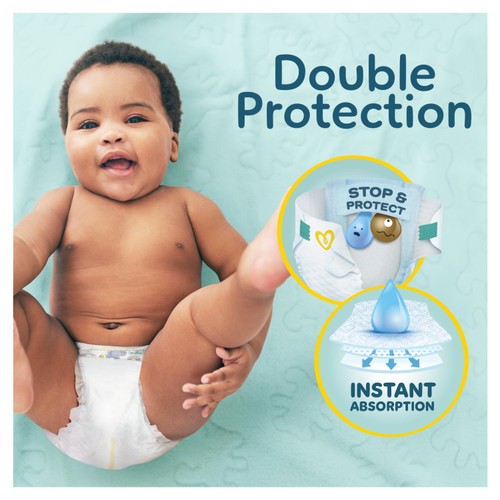 Pampers Premium Protection New Baby Size 2 76 Nappies Jumbo+ Pack thumbnail 2